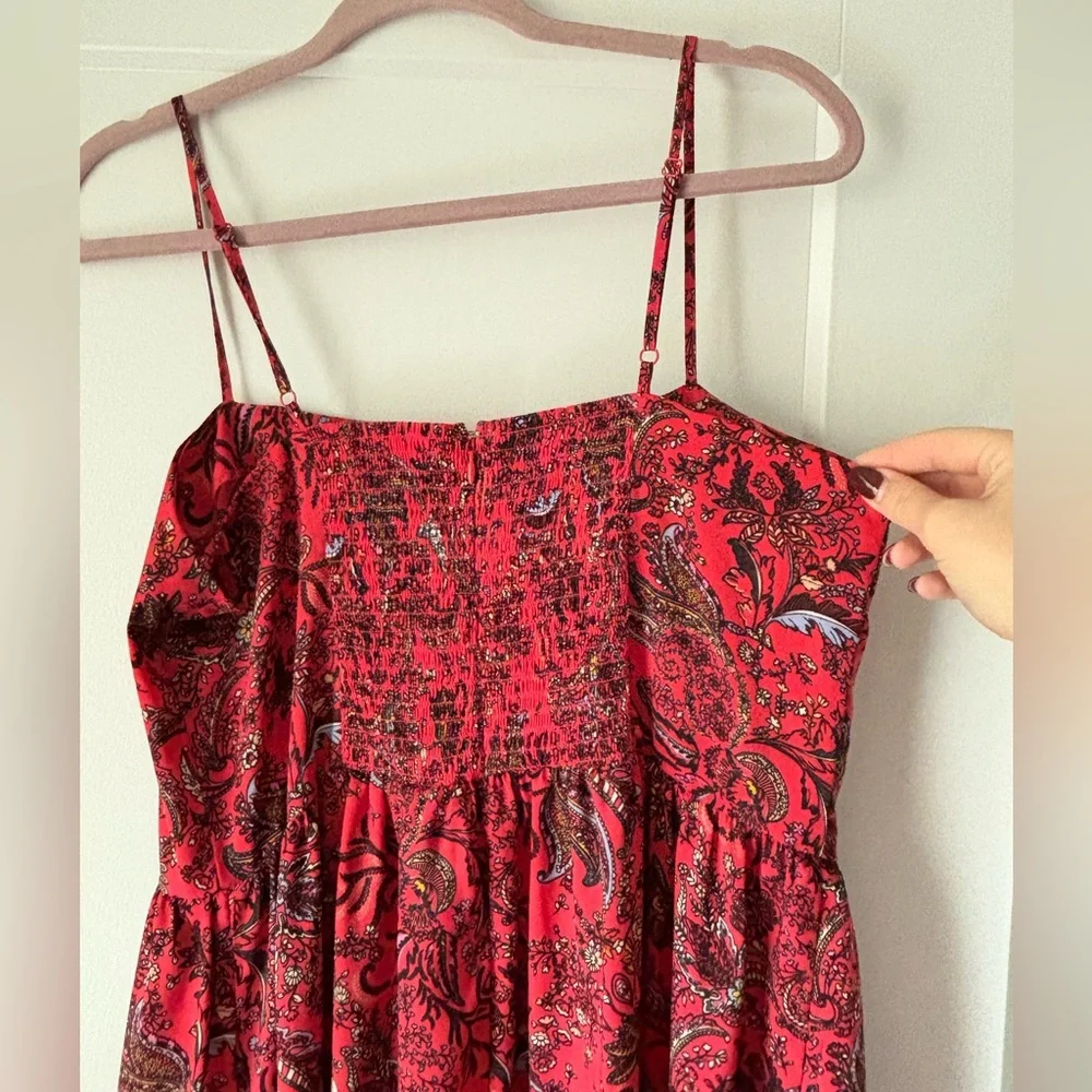 Goodthreads Red Paisley Print Maxi Dress - Picture 3 of 3